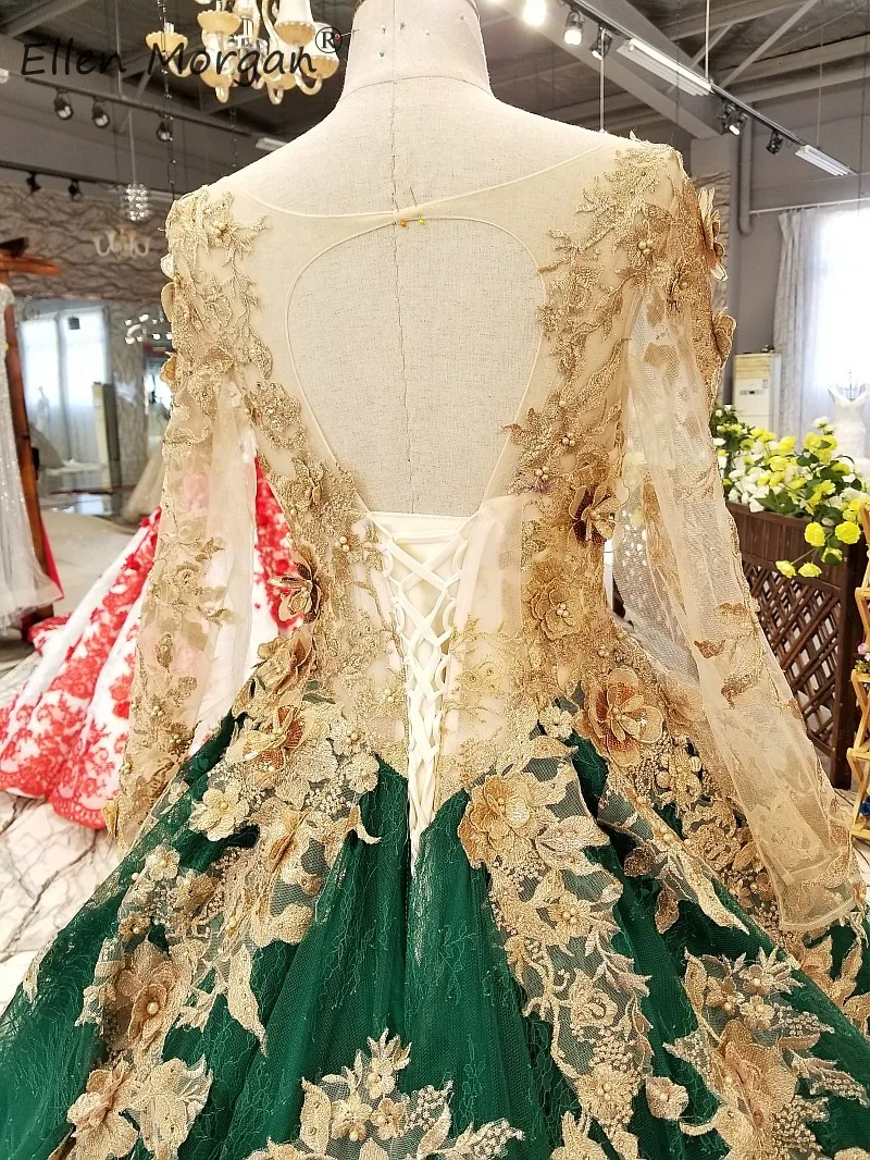 Винтажный Арабский мусульманский вечерние платья Кружева бальное платье 2019