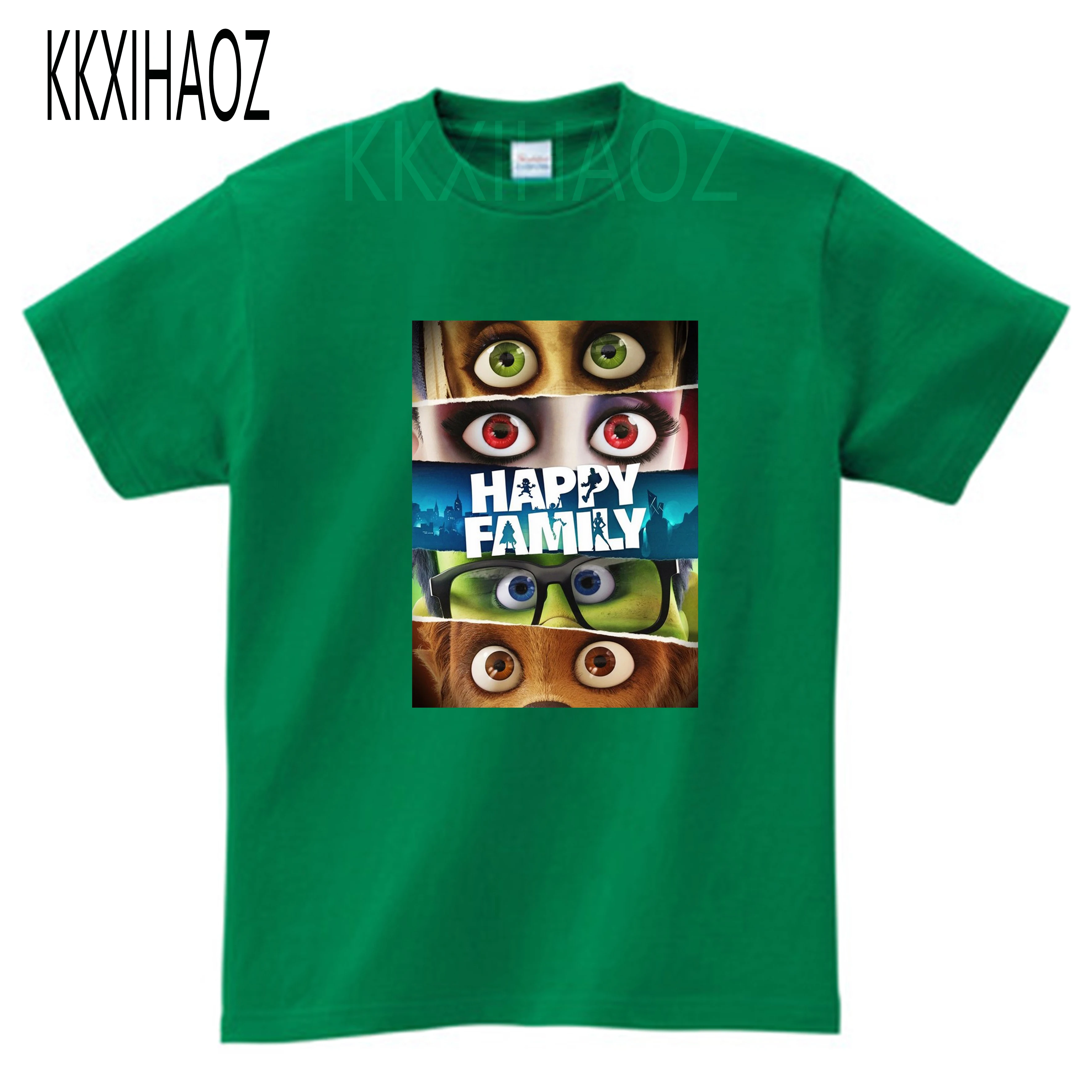 Семейная Футболка Повседневная футболка с короткими рукавами и принтом Летняя