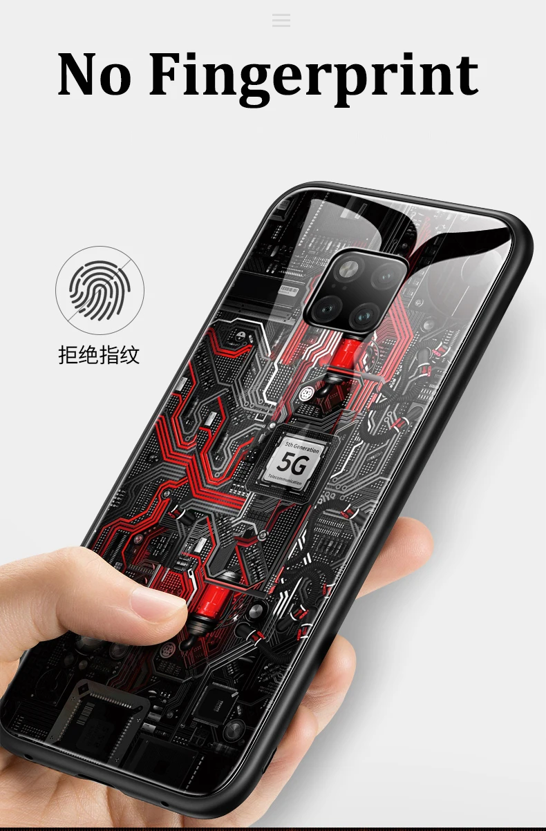 Чехол GFAITH для HUAWEI P30 Pro, дизайнерский чехол из закаленного стекла для HUAWEI MATE 20 PRO P30 Lite, чехол Y9 Y7 Y6