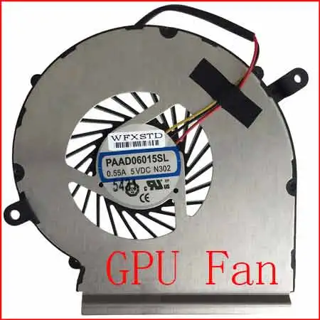 Вентилятор охлаждения процессора для MSI GE62 GE72 PE60 PE70 GL62 PAAD06015SL N303 кулер для ноутбука радиаторы Вентилятор охлаждения