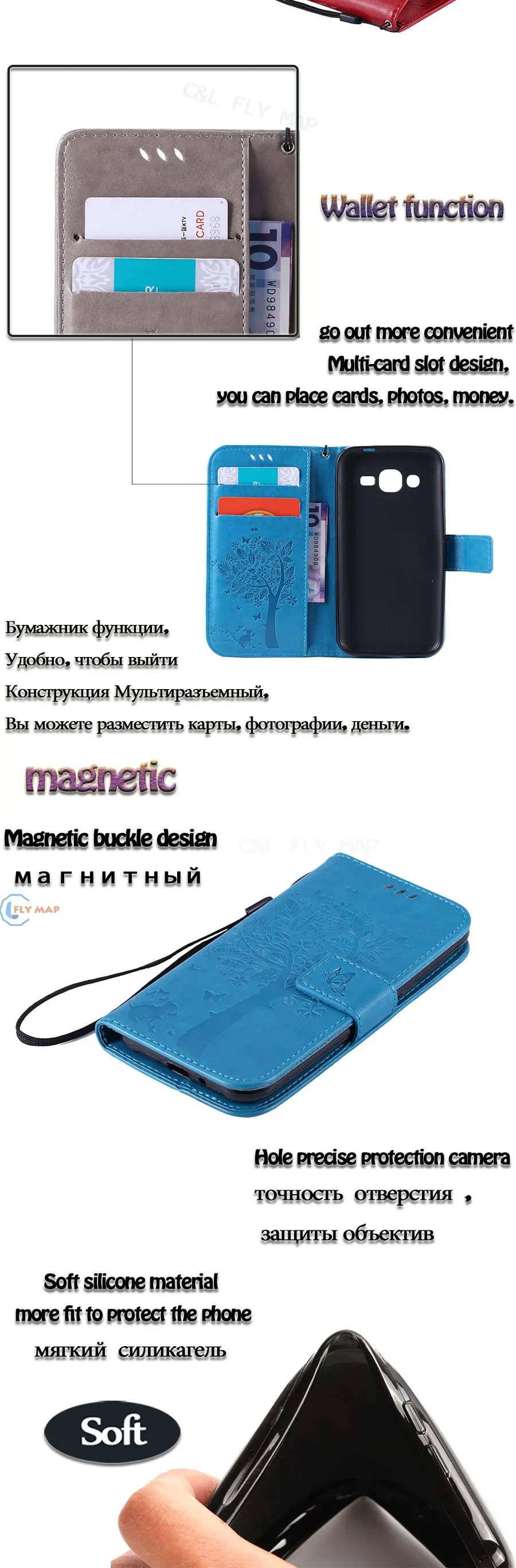 Чехол для samsung Galaxy J2 SM J200 J200H J200M J200Y бумажник флип телефон кожаный чехол SM-J200H SM-J200M J200H/DS сумка