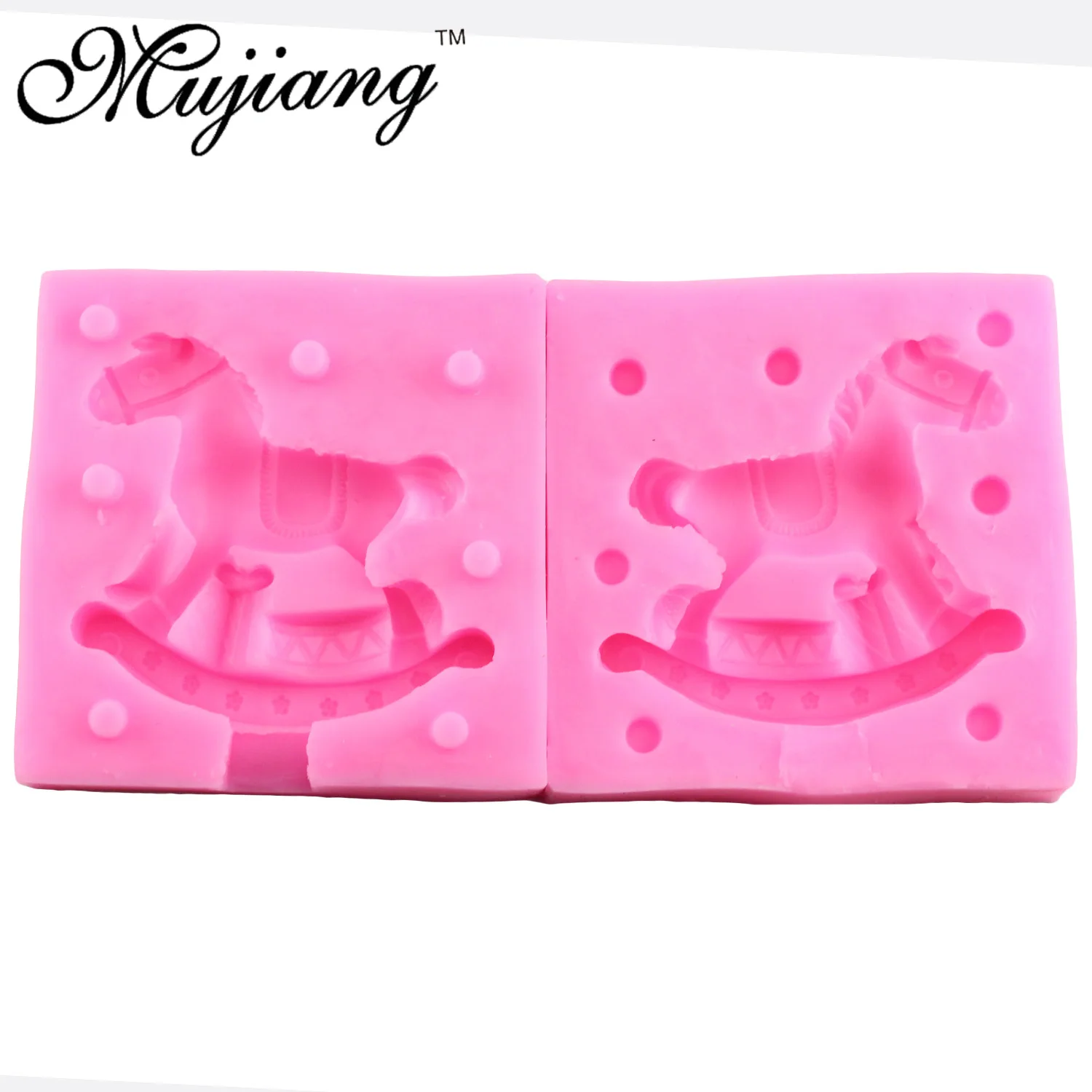 3D силиконовая форма в виде карусели Mujiang формы для мыла из полимерной глины