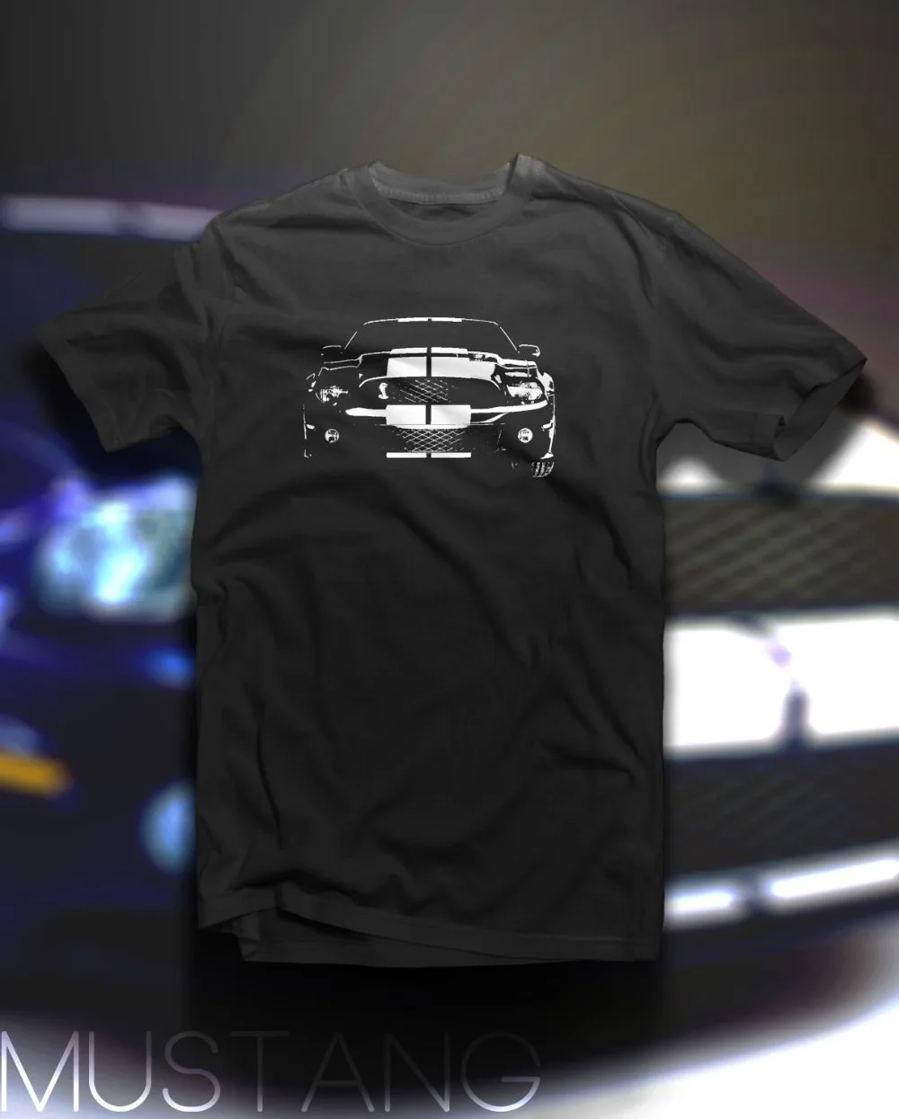 

2019 New Men Summer Tee Shirt New Mustang GT500 Tee Shirt Funny T-shirt