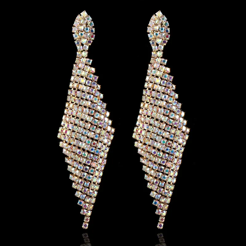 Винтажные серьги-коготь из сплава одна тысяча и ночь стразы