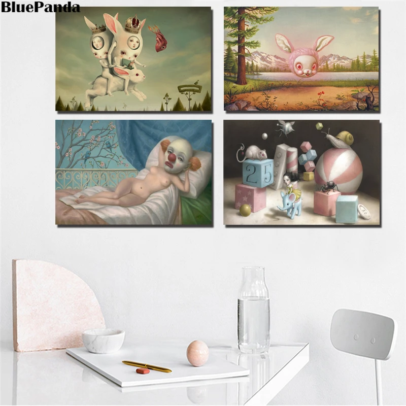 Caricaturas Mark Ryden Surrealismo поп холст печать картина модульные картины для гостиной