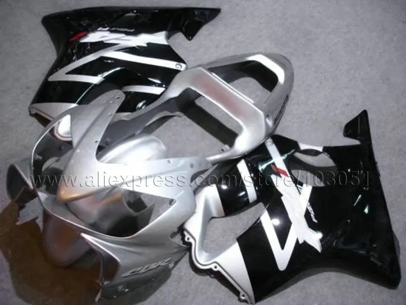 ABS Plastic Motorcycle Fairings Kits For Honda 2001 2002 2003 CBR 600 F4i 01 02 03 Cbr Black Silver Fairing Body Parts | Автомобили и