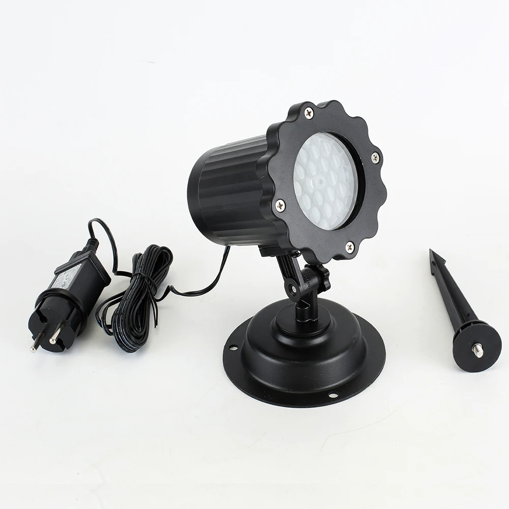 Светодиодный снегопад лазерный проектор напольный светильник снег проекции