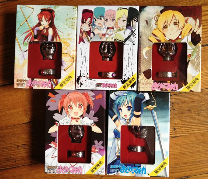 Набор Колец Puella Magi Madoka Magica Soul US6 #|cosplay necklace|cosplay vampirenecklace rabbit |