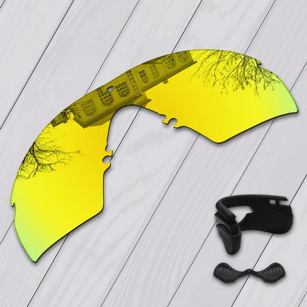 24K Gold-Nose Pads E.O.S поляризованные улучшенные Сменные линзы для Оукли M Frame 2,0 Strike солнцезащитные очки-несколько вариантов - Цвет линз: 24K Gold-Nose Pads