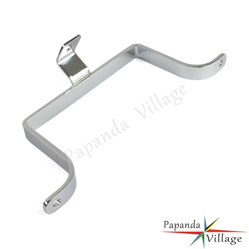 

Motorcycle Chrome Steel Saddle Bag to Fender Support Bracket Holder for Harley Touring Road King Street Glide FLH FLT 1984-2008