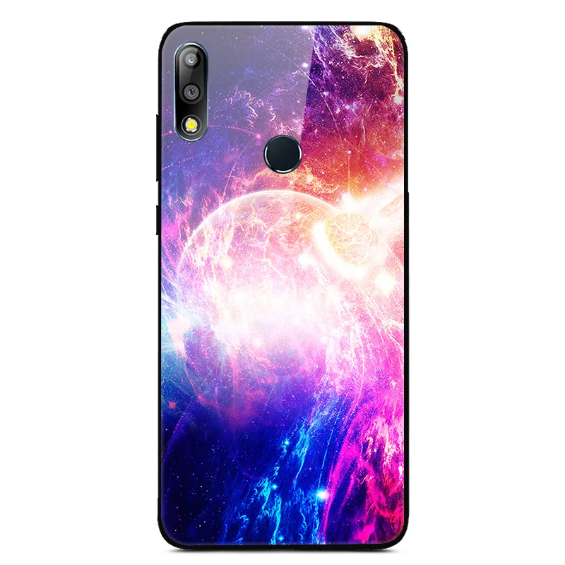 Для Asus Zenfone Max Pro M2 ZB631KL чехол из закаленного стекла с изображением планеты космос, стеклянный чехол на заднюю панель для Asus ZB631KL ZB 631KL ZB 631 KL