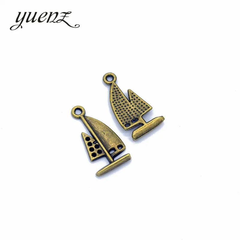 Подвески YuenZ 10 шт. античные посеребренные подвески из сплава цинка для парусника