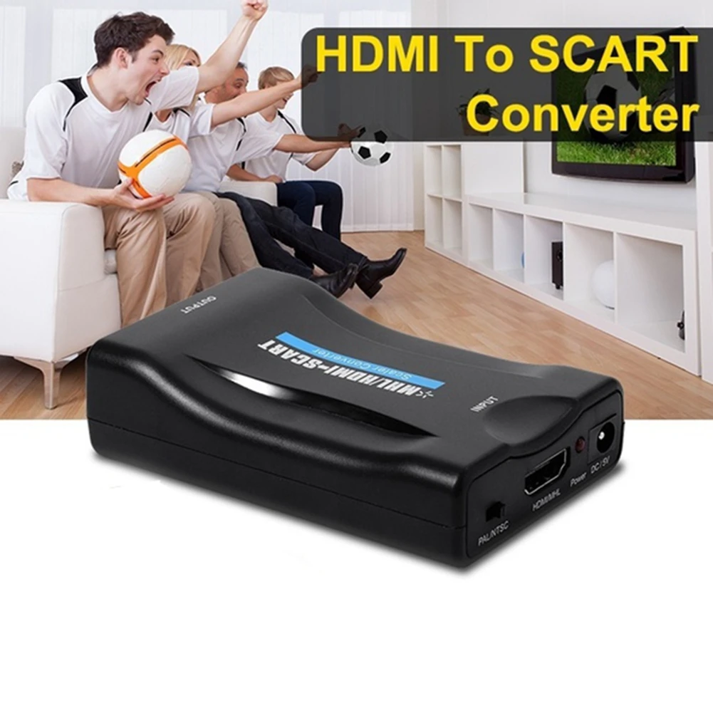 AAAE HDMI в SCART композитный видео конвертер аудио адаптер с USB кабелем для SKY TV|Кабели