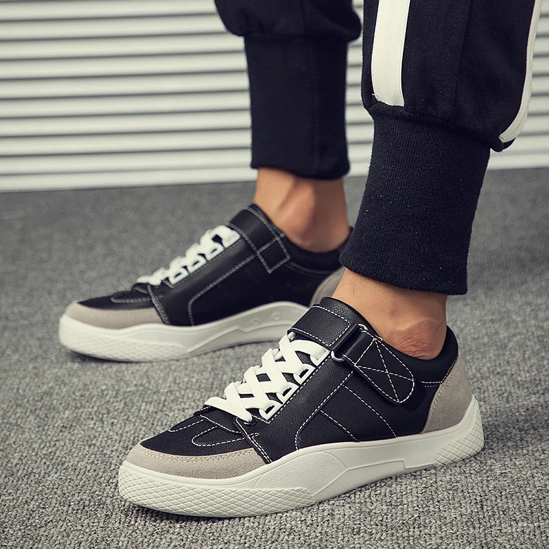 Man Casual Shoes Black White Mens Spring Autumn Non Slip Walking Flat Men Comfortable Fashion Male Footwear | Обувь