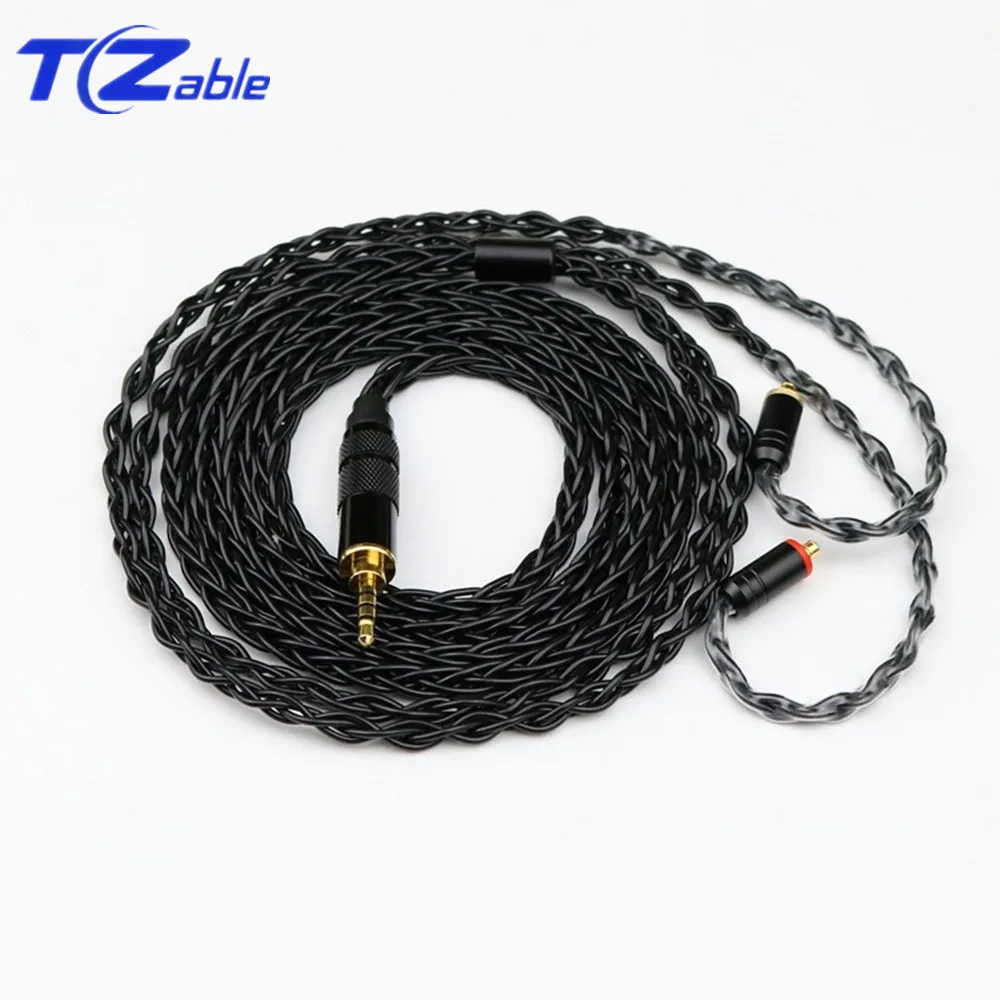 0 78 Pin DIY гарнитура Кабель для IM A2DC MMCX ie80 Hifi наушники обновленный кабель один