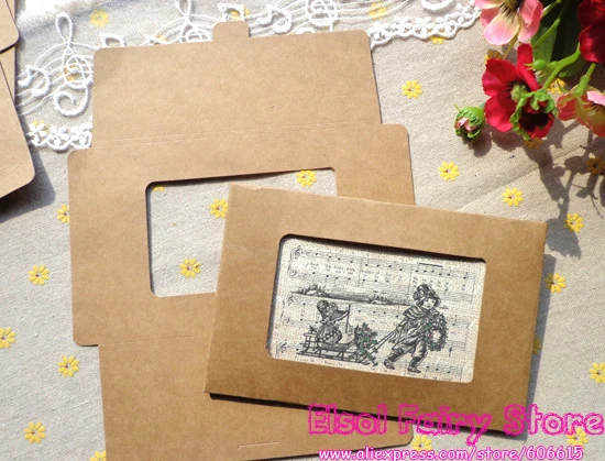 50pcs Kraft Cover for Postcard Greenting card cover DIY Paper Photo Frame | Дом и сад
