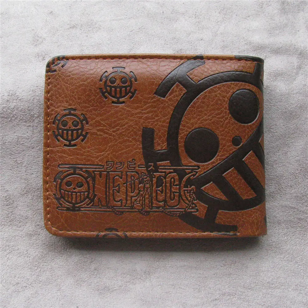 Аниме один кусок короткий кошелек Trafalgar Law Мультфильм кожаный с держатель для