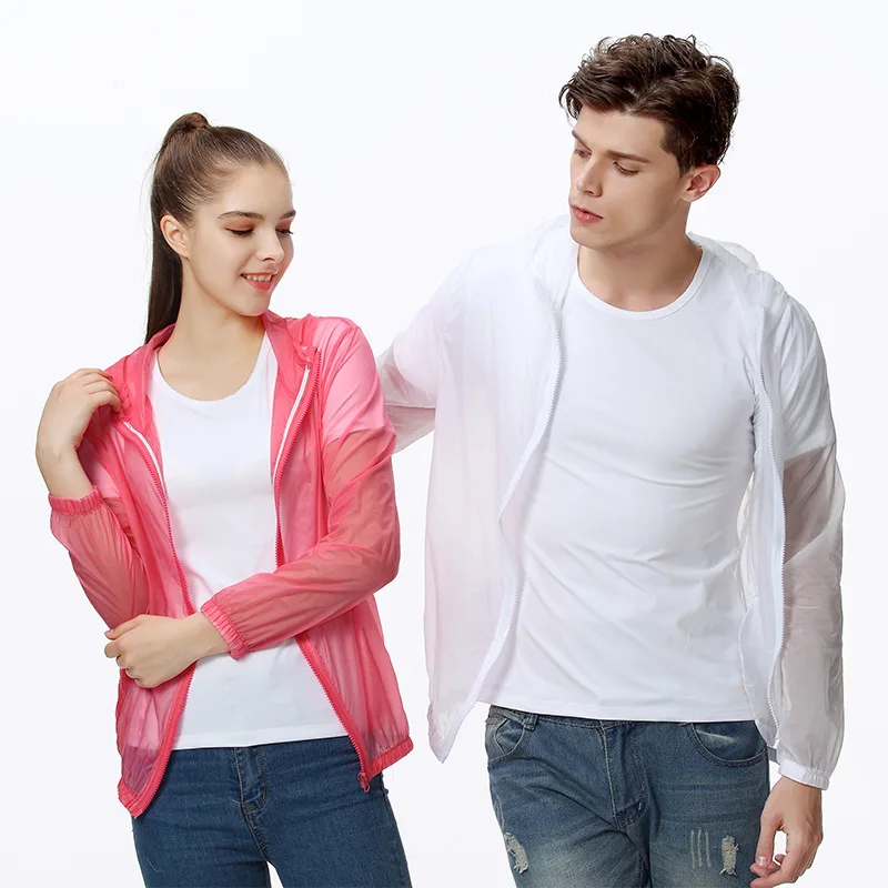 

Summer Fishing Clothing Unisex Ultra-thin Sunscreen Outdoor Sportswear for Men Women Long-sleeve Breathable Anti-UV Plus Size