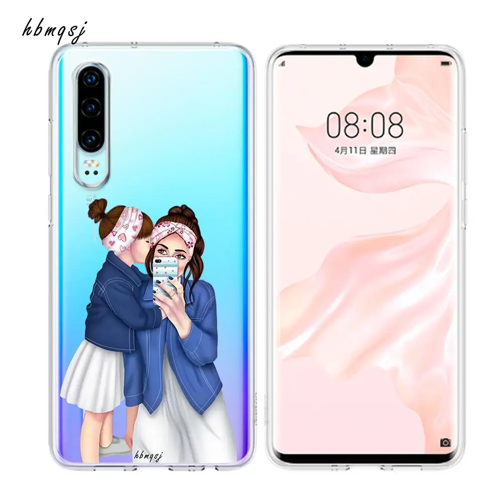 Чехол для huawei p20 pro силиконовый мягкий чехол милый с мультипликационным принтом