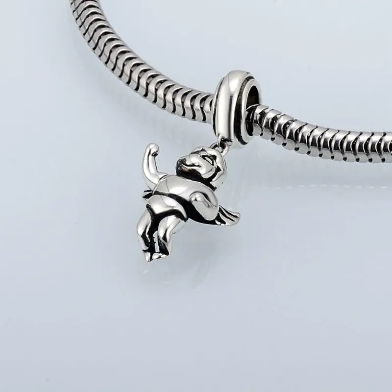 Серебряный Ангел Шарм подходит для браслета браслет женщин 100% Аутентичные