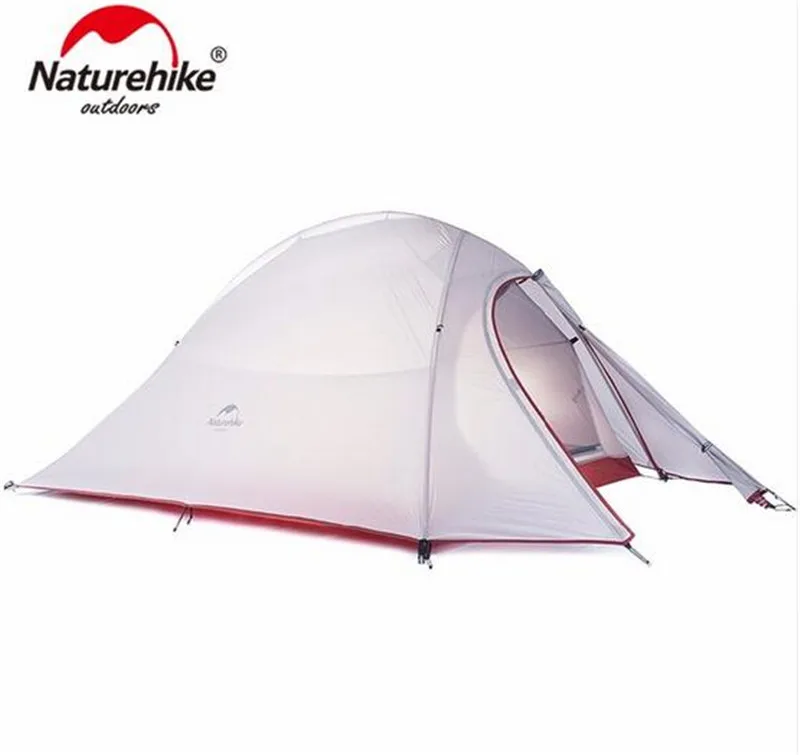 Naturehike палатка 20D силиконовые ткань Сверхлегкий 2 человек двухслойные Алюминий