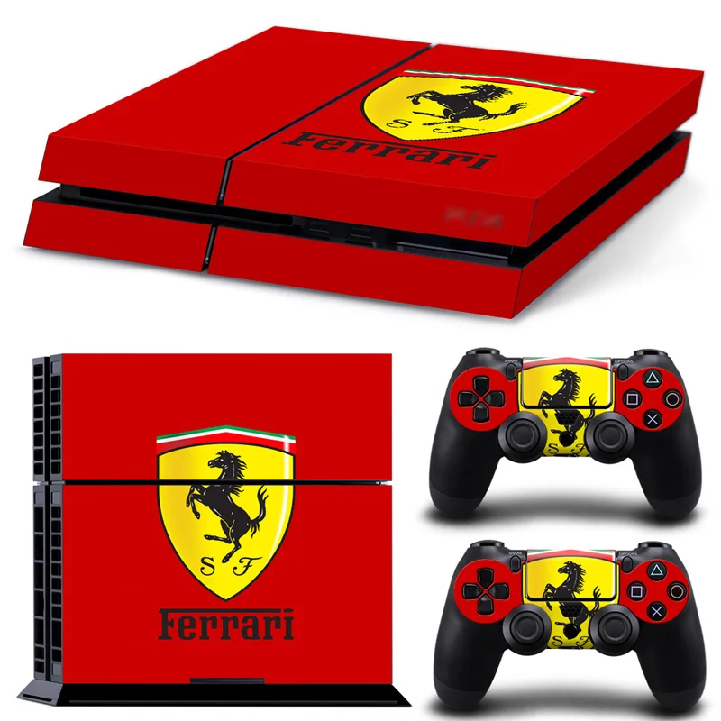 New Play Station 4 игры кулон со стрелками скины наклейки на геймпад с Кепки Ferrari Стиль