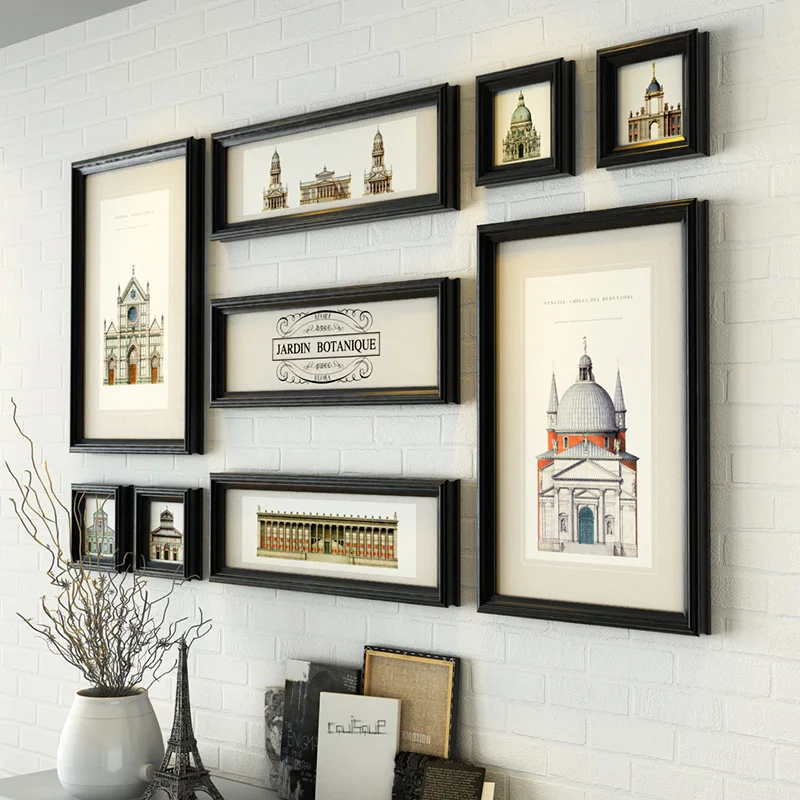 9 шт./лот фоторамка рамка для коллажа цветная в европейском стиле комбинация|colored