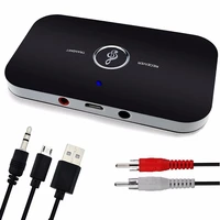 bluetooth transmitter receiver 2 in 1 3 5mm wireless stereo audio adapter car kit for tv mp3 iphone and home stereo system