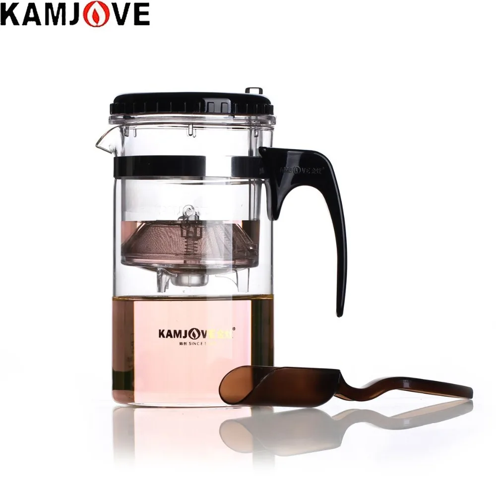 

KAMJOVE стеклянный чайник с фильтром 1 л