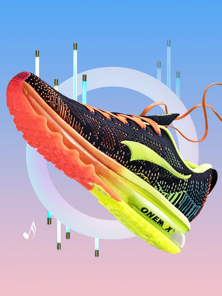 ONEMIX спортивные кроссовки Обувь с дышащей сеткой Для мужчин Мужская светильник