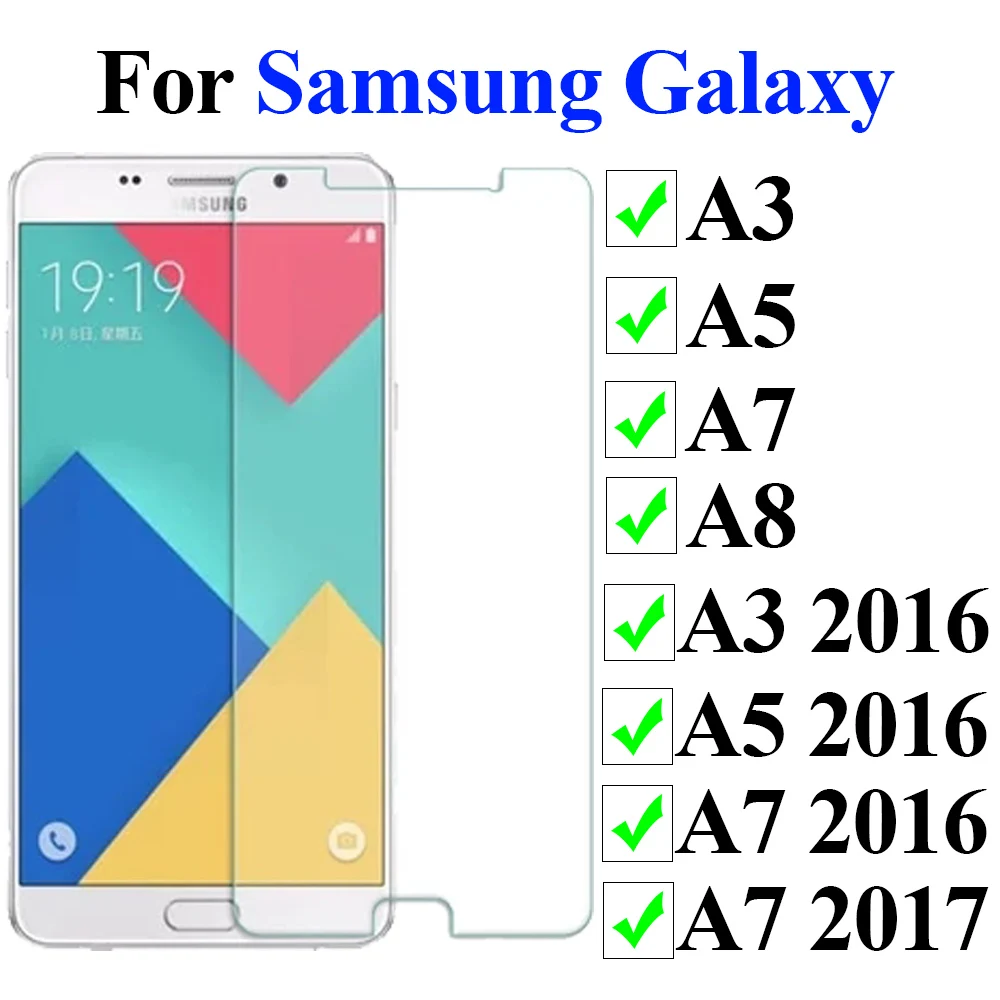 Защитное стекло для samsung a3, Защитное стекло для экрана galaxy galaksi A5 A7 A8 A 3 5 7 8 galax tremp закаленное