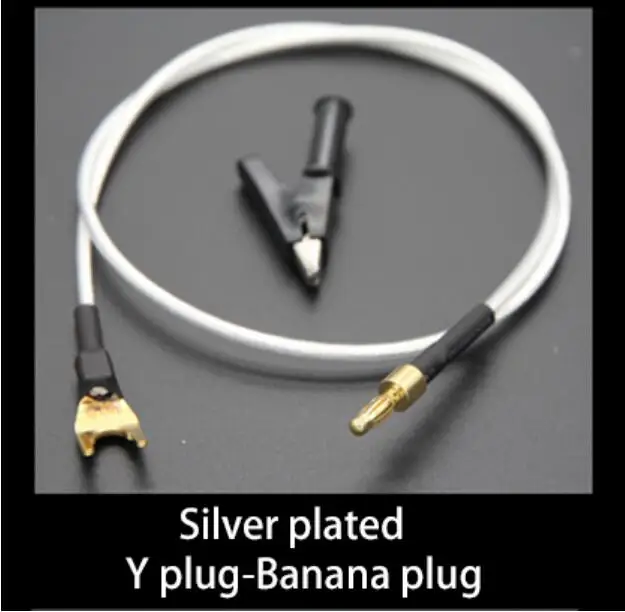 with Y plug-Banana 2 Коробка один HiFi аудио GND усилитель декодер динамик аудио заземление коробка настройки коробка очиститель питания электронный черное отверстие - Цвет: with Y plug-Banana 2