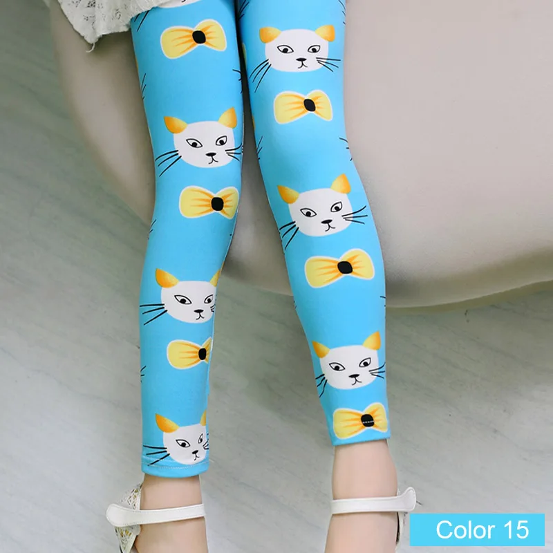 Color15 SheeCute/леггинсы для девочек; детские штаны с принтом; детские вязаные леггинсы; сезон весна-осень; 21 цвет; От 2 до 13 лет; SCA001 - Цвет: Color15
