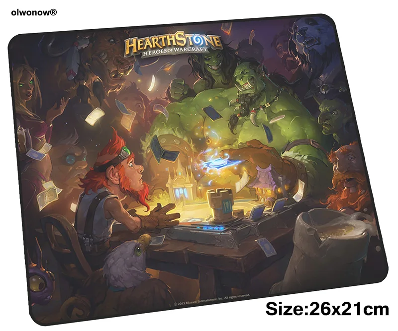 Коврик для мыши Hearthstone 26x21 см игровой коврик большой геймеров мультяшный