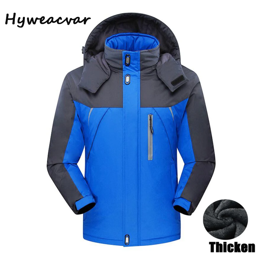 HYWEACVAR/зимняя мужская куртка большого размера 6XL 7XL 8XL 9XL флисовая утепленная теплая
