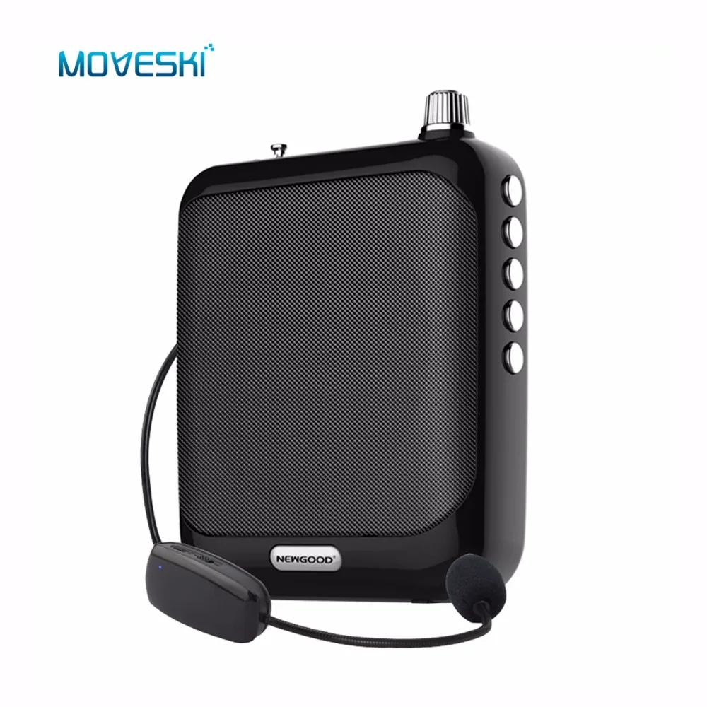 Усилитель голоса Moveski N511 Мегафон микрофон портативный мини динамик с USB TF картой FM