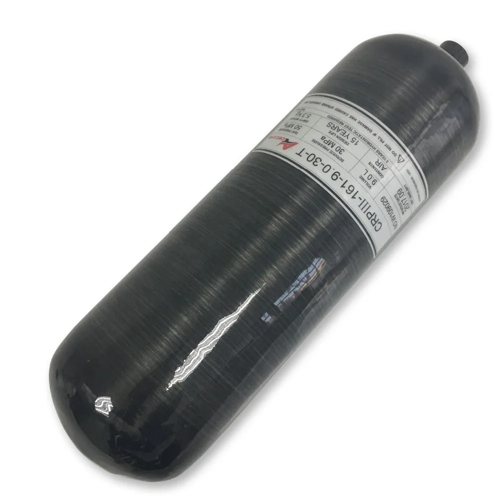 AC3090 Promotion Hot 9L GB Carbon Fiber High Pressure Cylinder Pcp Rifle Oxygen Cylinder Gun Air Compressed Acecare-T