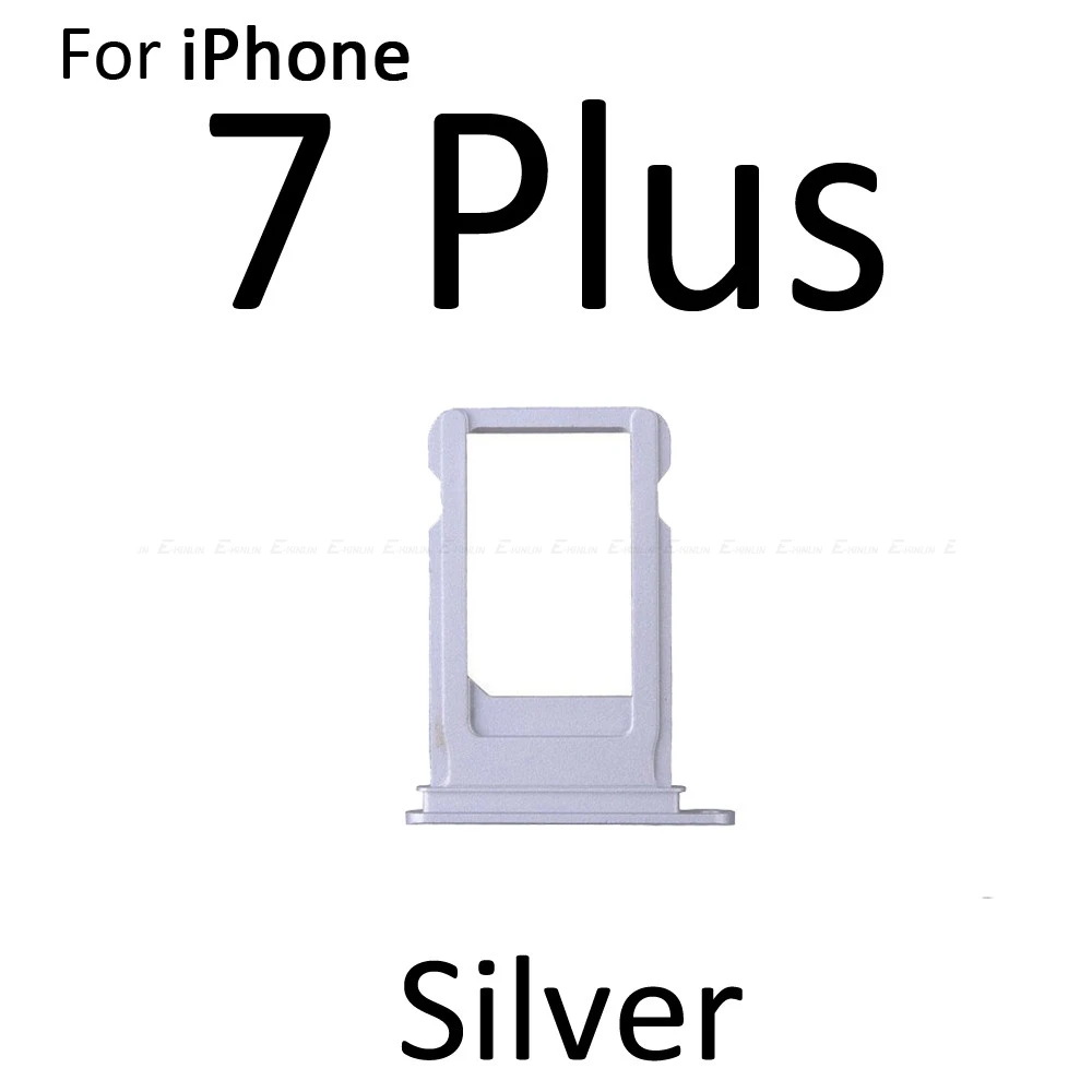 Высокое качество sim-карты лоток для iPhone 7 8 плюс sim-держатель Слот Запасные части - Цвет: For Silver 7 Plus