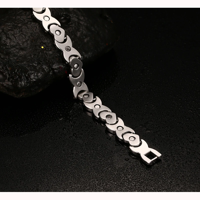 Браслет Vinterly в форме сердца для женщин Энергетический золотого цвета с звеньями