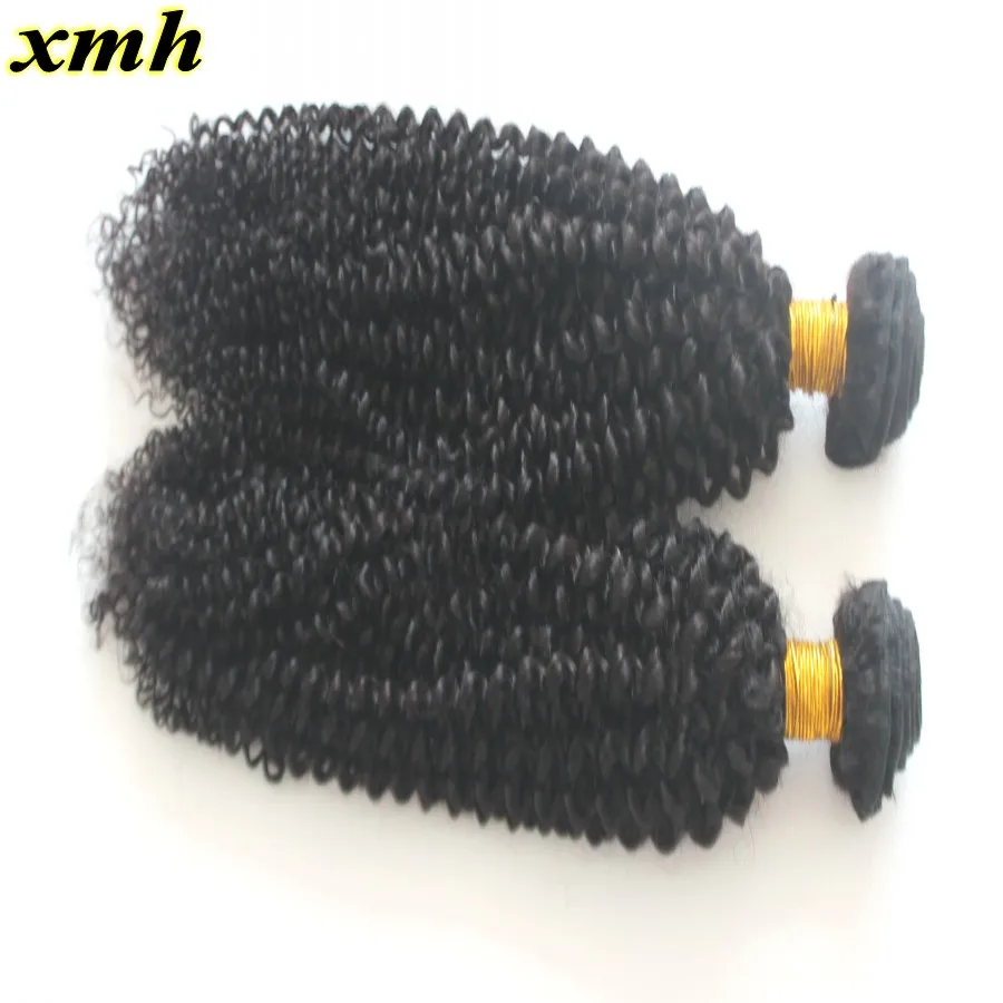 8А Необработанные Бразильского Виргинские Человеческих Волос Кудрявый Вьющиеся