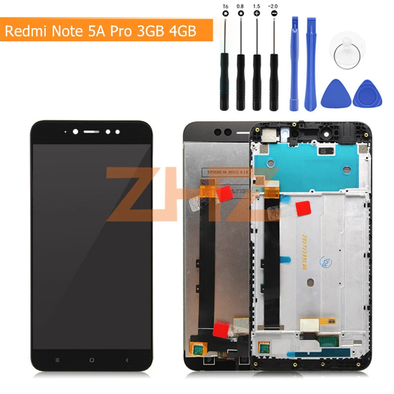 Для Xiaomi Redmi Note 5A Prime ЖК дисплей сенсорный экран с рамкой дигитайзер сборка замена