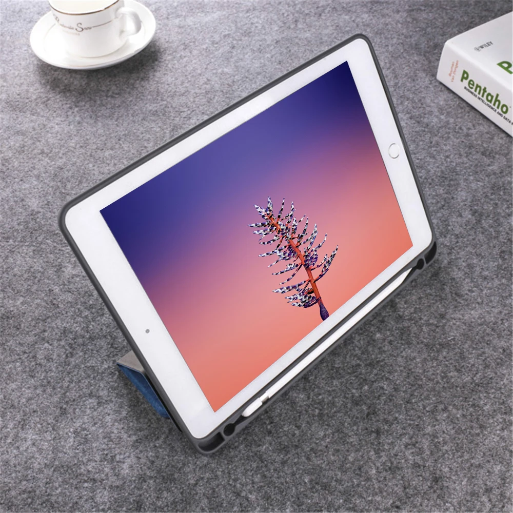 Чехол для iPad Air 3 Pro 10 5 Ультратонкий чехол с подставкой держателем карандашей