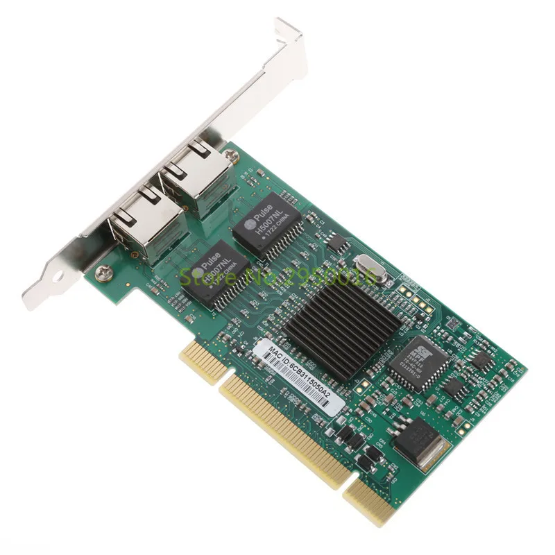 Сетевая карта Gigabit Dual PCI RJ45 Ethernet Lan 10/100/1000 Мбит/с для Intel 82546 высокое качество C26|network