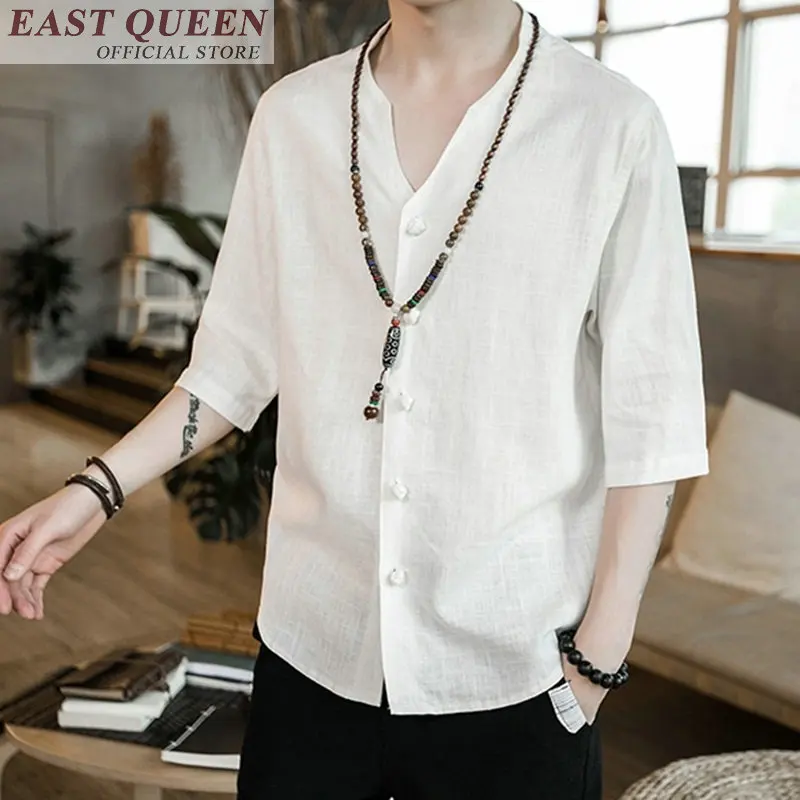 

Traditional chinese shirt online chinese store shang hai tang china coat casual blouse men solid traditional tops shirt FF366 A