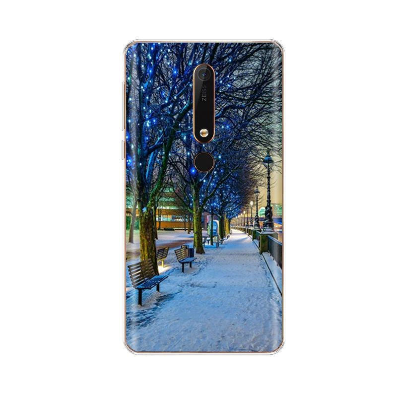 Силиконовый чехол для nokia 6 6,1 8 для nokia 6 чехол для nokia 6. 1 plus Мягкий ТПУ чехол для задней панели телефона чехол бампер узор - Цвет: NO.39