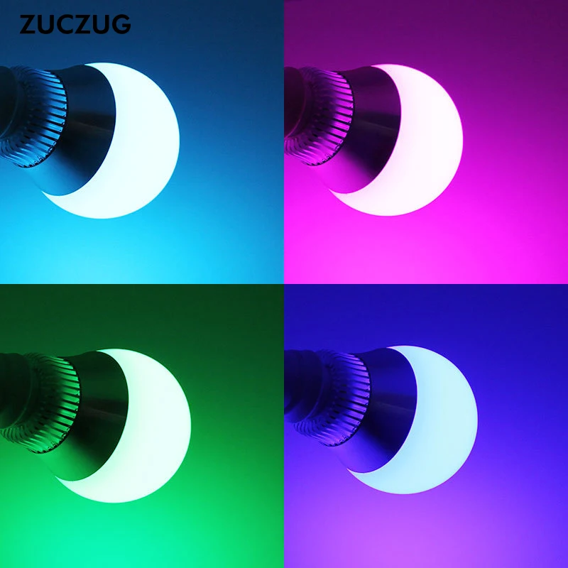 E27 RGB светодиодный Lamp10W лампа ИК-пульт дистанционного Управление 16 Цвет изменения