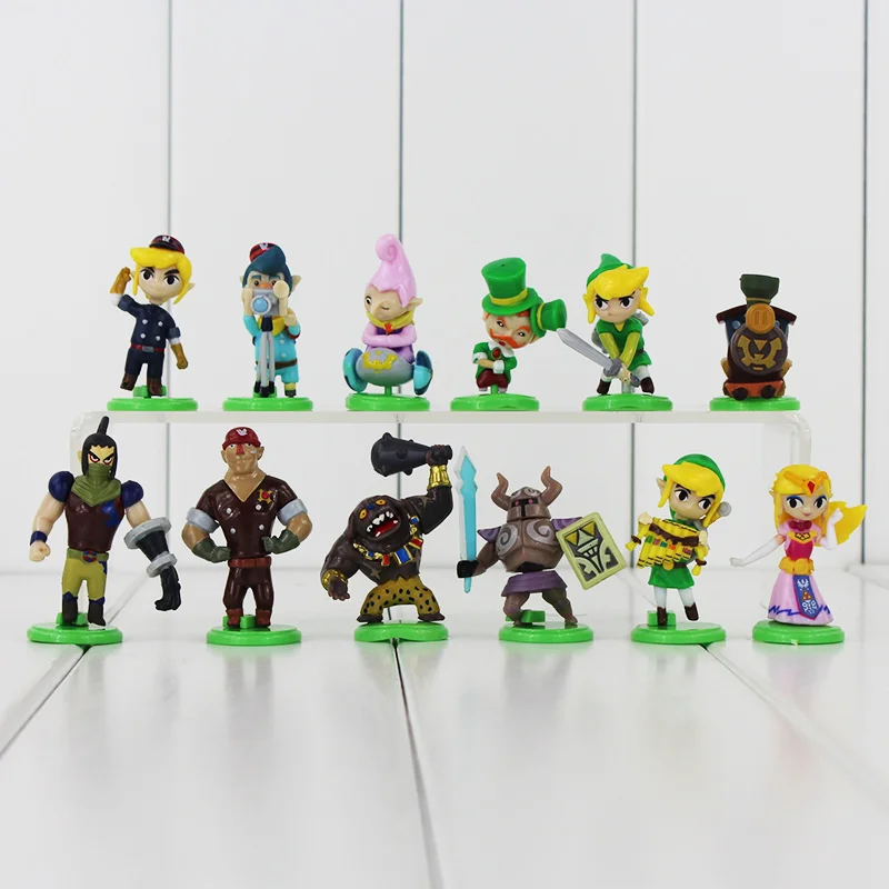 12 шт./партия fuluta Choco Egg Link мальчик Majoras Ganondorf Gashapon принцесса фигурка Коллекционная