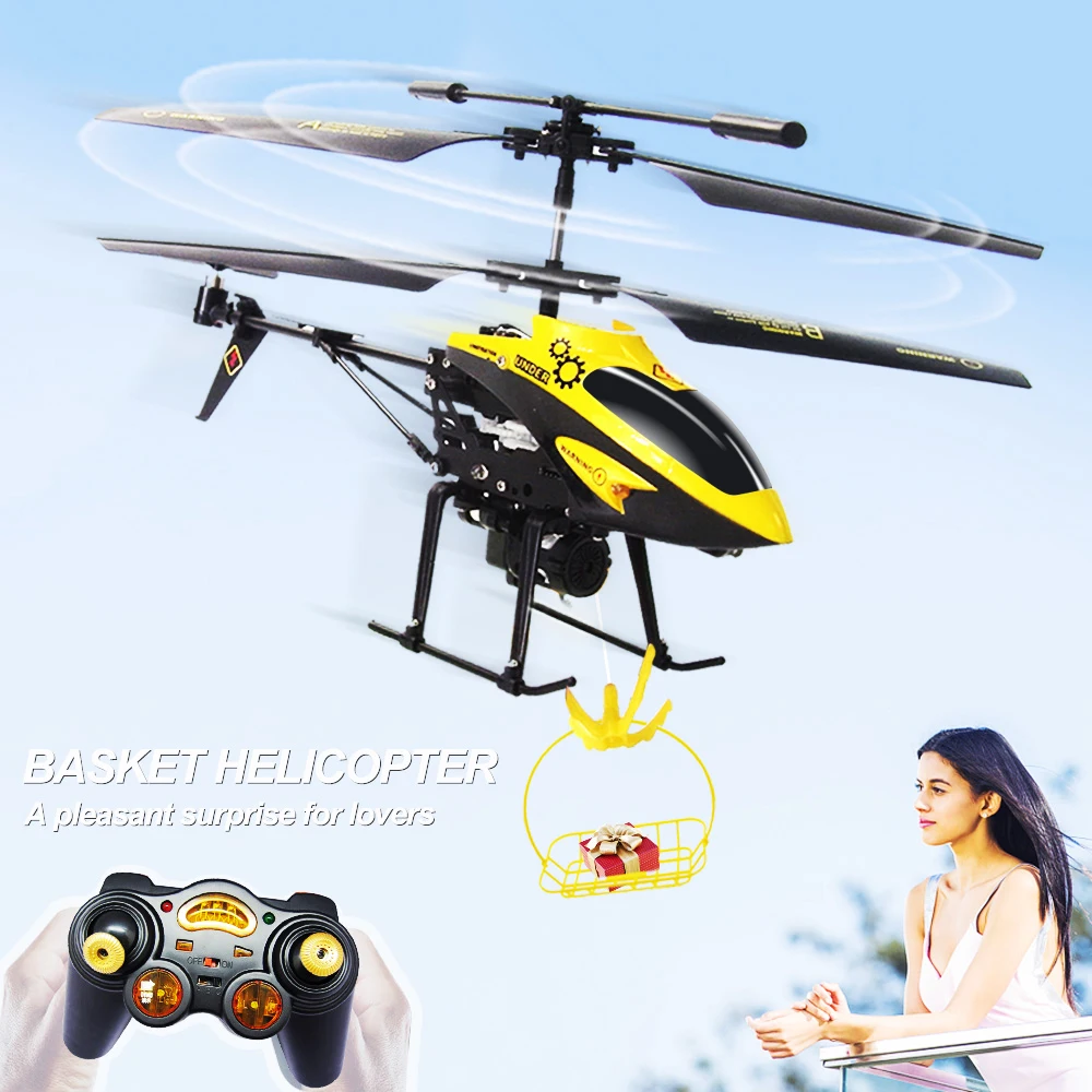 Лежа мини RC вертолет дистанционная игрушка дроны висячая корзина гироскоп