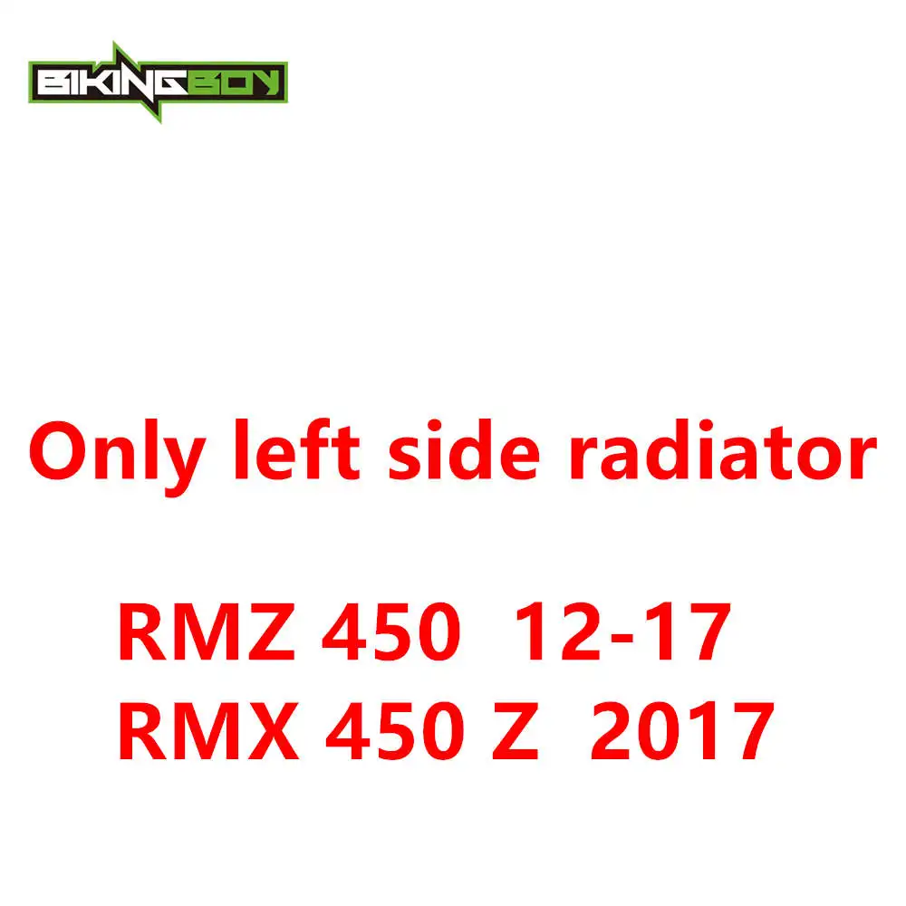 R-126 Left BIKINGBOY радиатор охлаждения двигателя для SUZUKI РМЗ RM-Z 450 05 06 07 08 09, 10, 11, 12, 13, 14, 15, 16, 17, RMX 450 Z MX кулер для воды - Цвет: R-126 Left