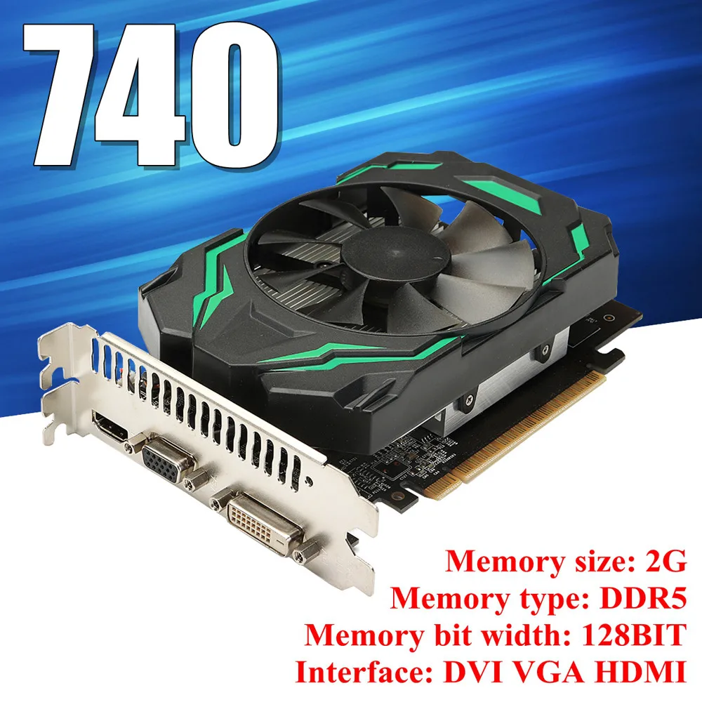2 ГБ GDDR5 128 бит VGA DVI HDMI видеокарта с вентилятором для процессоров NVIDIA GeForce Stream 384